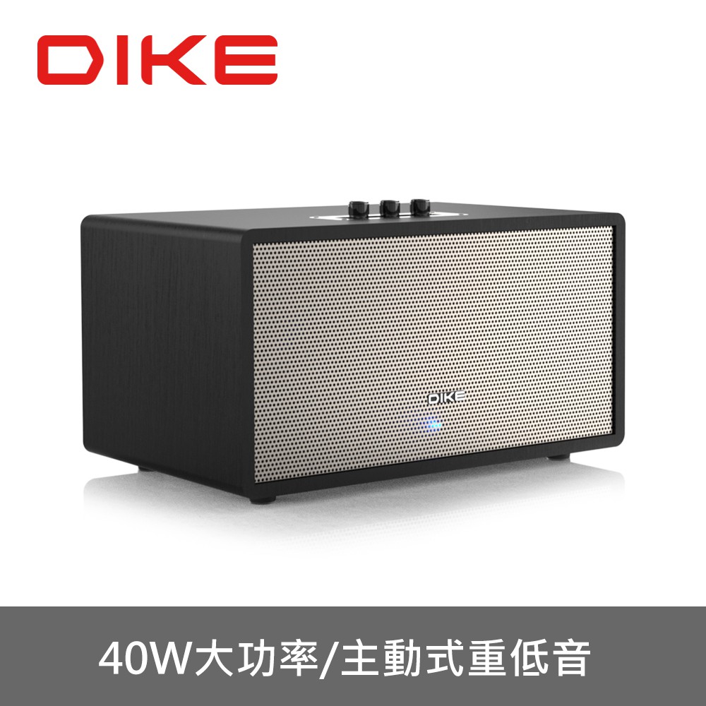 DIKE電視影音 電腦音響 木質音箱 音響 喇叭 主動式低音 支援FM 藍牙播放DS606BK 現貨 蝦皮直送