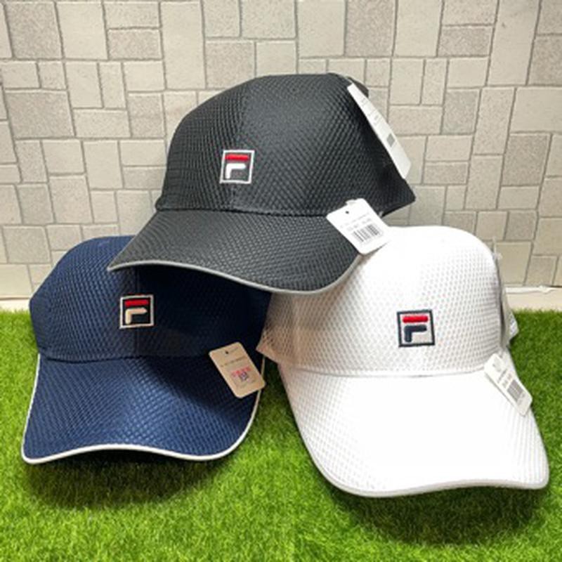 【156】韓國Fila超透氣款帽子 基本款（可調式）魔鬼氈 運動帽子