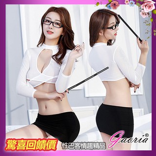 俏皮小秘書OL 交叉鏤空包臀短裙角色扮演 旗袍 女傭 女僕 兔女郎 表演服 護士 學生 角色扮演服 和服 睡衣 OL 復