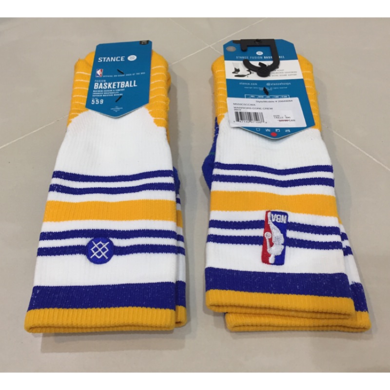 Stance NBA Warriors Core Crew 559 籃球襪