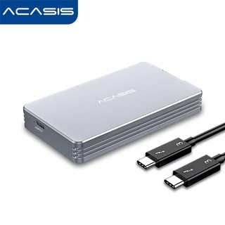 Acasis Usb Box 4.0 M.2 Nvme 外殼,4 40Gbps SSD SSD 電纜用於筆記本電腦 TB