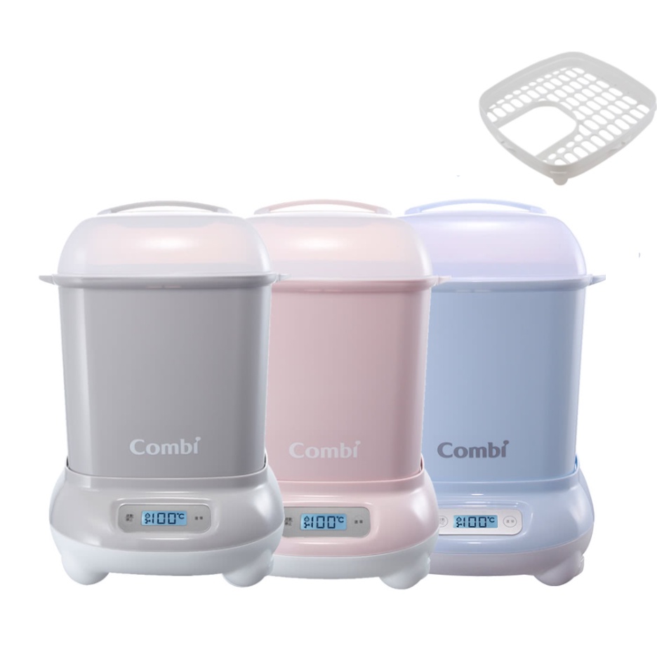 【免運】Combi康貝 Pro360高效消毒鍋/Pro 360 Plus高效消毒烘乾鍋-藍/粉/灰