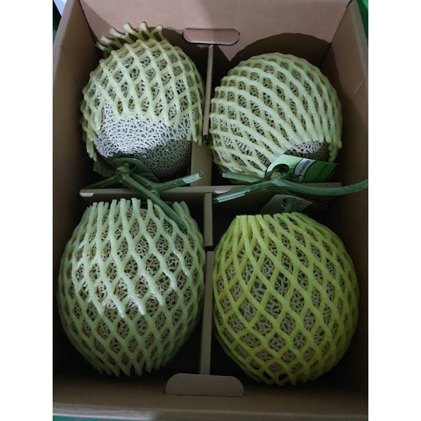 空運韓國哈蜜瓜，知名品牌K Melon，4粒5粒裝，原裝箱8kg