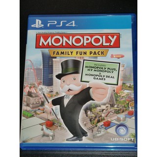 PS4 大富翁地產大亨 家庭歡樂包 三合一合輯 英文版 二手 monopoly family fun pack