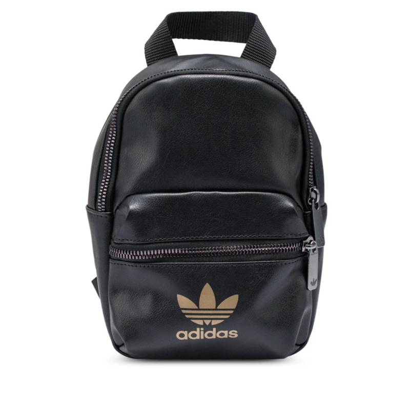 Adidas originals mini backpack FL9629 愛迪達 三葉草 後背包 pu 皮革 金標