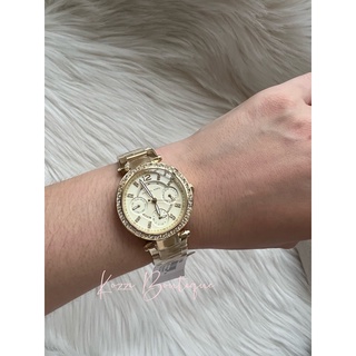 Michael Kors mk6055 mk6056 金色錶盤 水鑽 三眼計時 手錶 時尚錶 MK mk 錶 mk 手錶