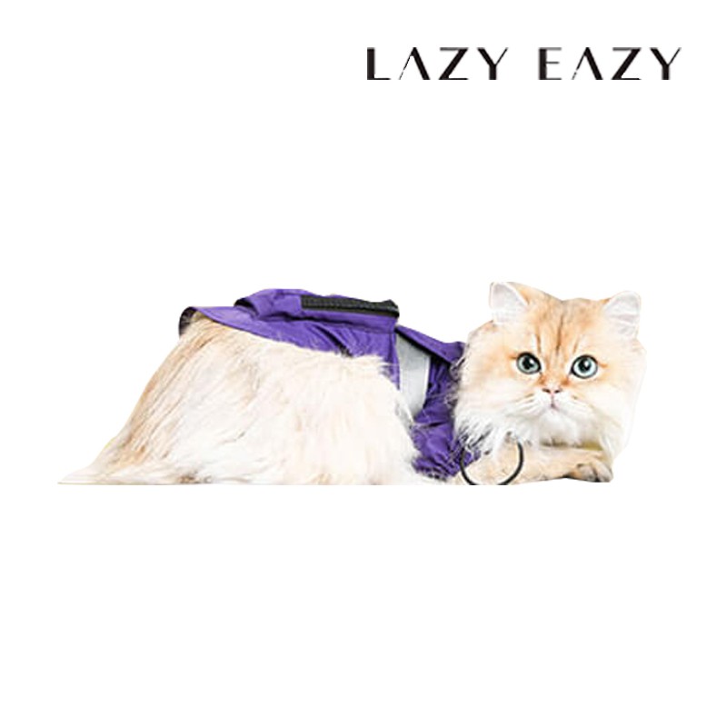 LazyEazy 可收納衝鋒衣 可收納 便攜包 貓咪衣服 外出衣 寵物服飾 貓服裝 貓用 衣服 小貓衣服 包包衣