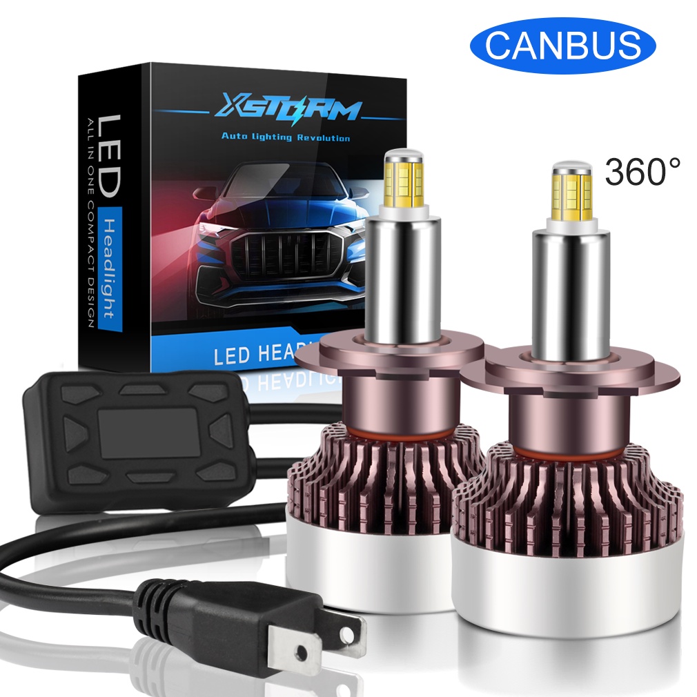 最新三維 LED 汽車大燈燈泡 80W Canbus H7 LED H8 H11 HB3 9005 HB4 9006 2