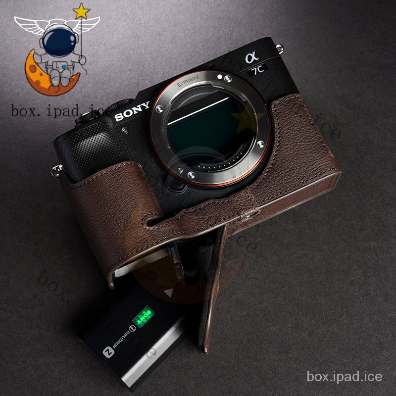 ♕原創真皮 適用於Sony索尼A7C相機包皮套a7c保護套手柄底座 牛皮 BENP