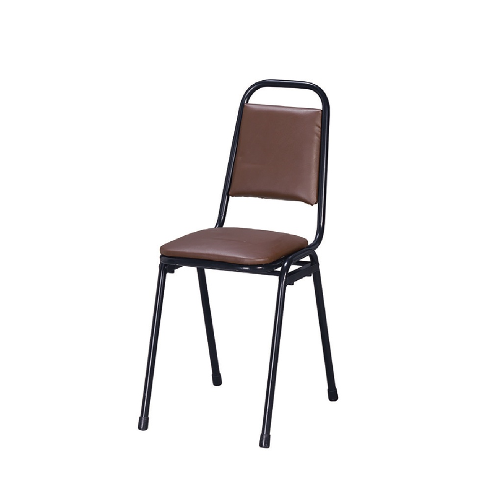 【E-xin】滿額免運 751-17 方型餐廳椅 餐椅 餐廳椅 用餐椅 圓桌 餐桌 造型椅 辦桌椅 椅子 咖啡色 棕色