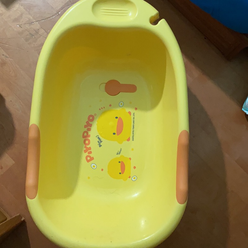 「二手」黃色小鴨嬰兒浴盆及浴網