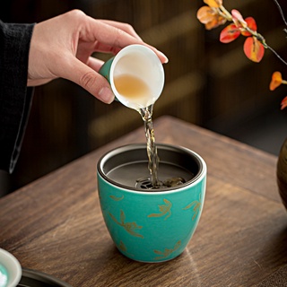 瑞陶陶瓷特賣純手繪茶葉罐密封罐家用陶瓷雙層密封茶葉儲存罐子防潮醒茶倉