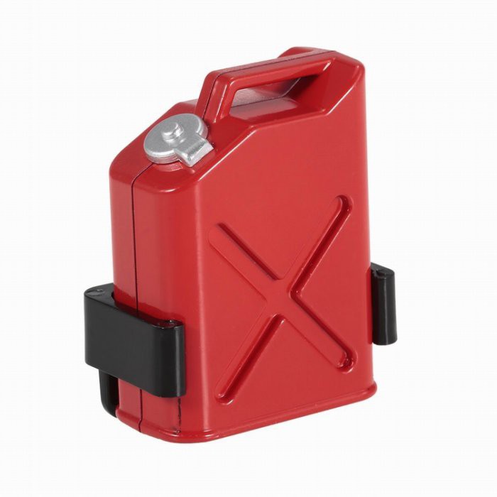 "I-RC" 遙控車仿真攀岩車拉力車越野車裝飾品-汽油桶油箱 含背架 - 紅色