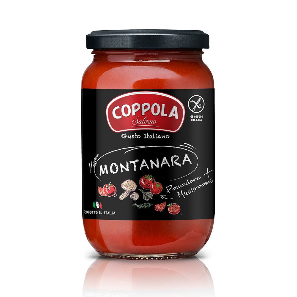 Coppola 無加糖蘑菇番茄麺醬 Montanara (Pomodoro + Mushrooms) 350g