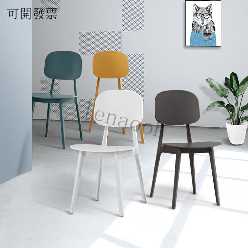 （餐椅~廠傢直銷價）北歐塑料極簡設計餐椅成人靠背椅馬卡龍咖啡廳奶茶休閒等位糖果椅