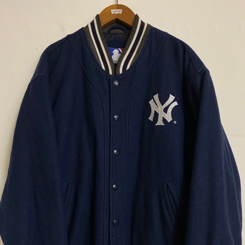 《舊贖古著》Yankees 洋基隊 MLB 羊毛 棒球外套 長袖 古著 vintage