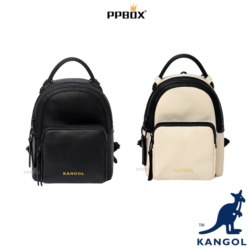 Kangol 袋鼠皮革迷你後背包 61251745 時尚皮革後背包迷你後背包 蝦皮購物