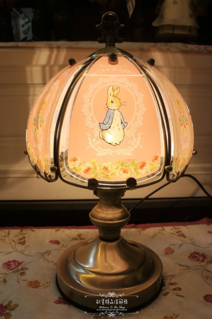 ~＊歐室精品傢飾館＊~Peter Rabbit 彼得兔 比得兔 粉紅 玫瑰 分段式 觸控燈 桌燈 床頭燈 ~新款上市~