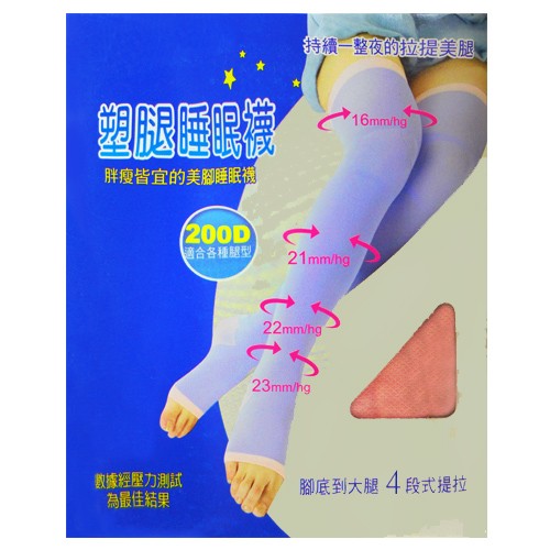 【苡宣時尚】non-no儂儂 200Denier塑腿睡眠襪-97652
