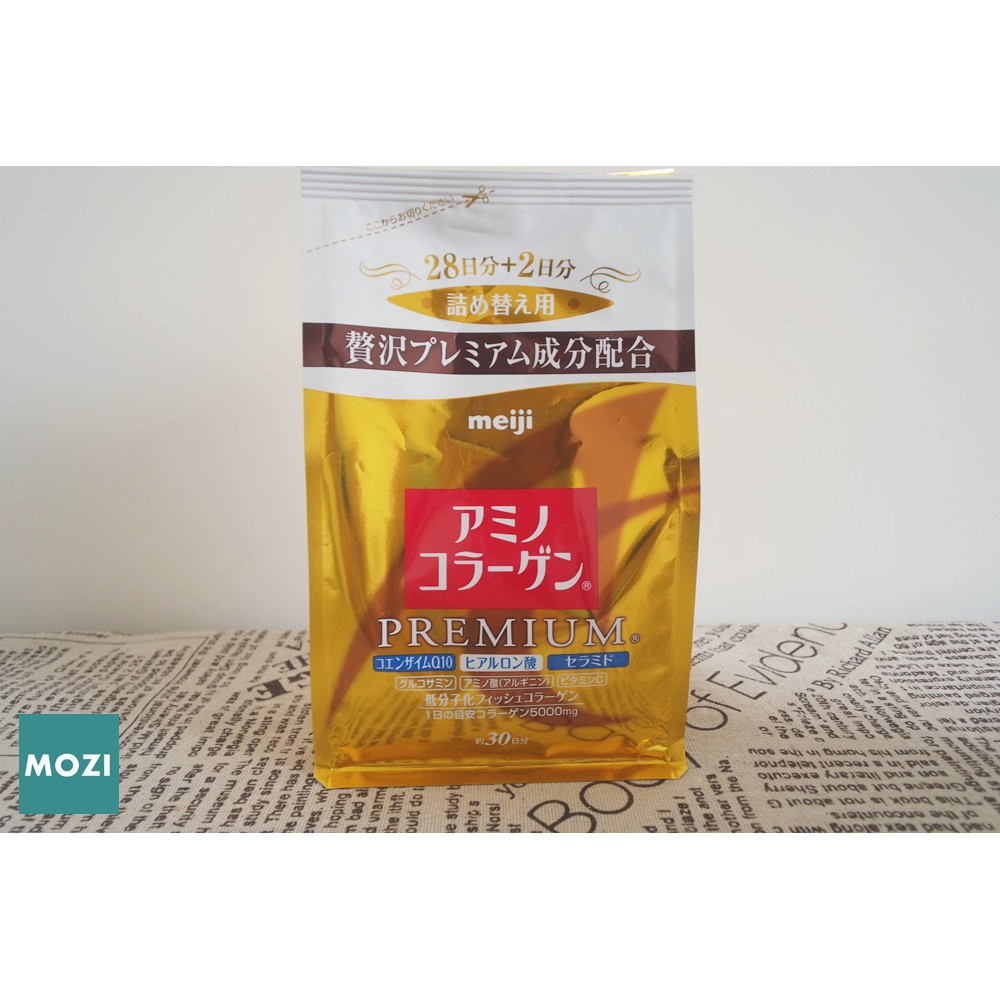 【MOZI選物】全新‧現貨‧日本帶回‧日本明治Meiji黃金頂級版膠原蛋白粉/30天份
