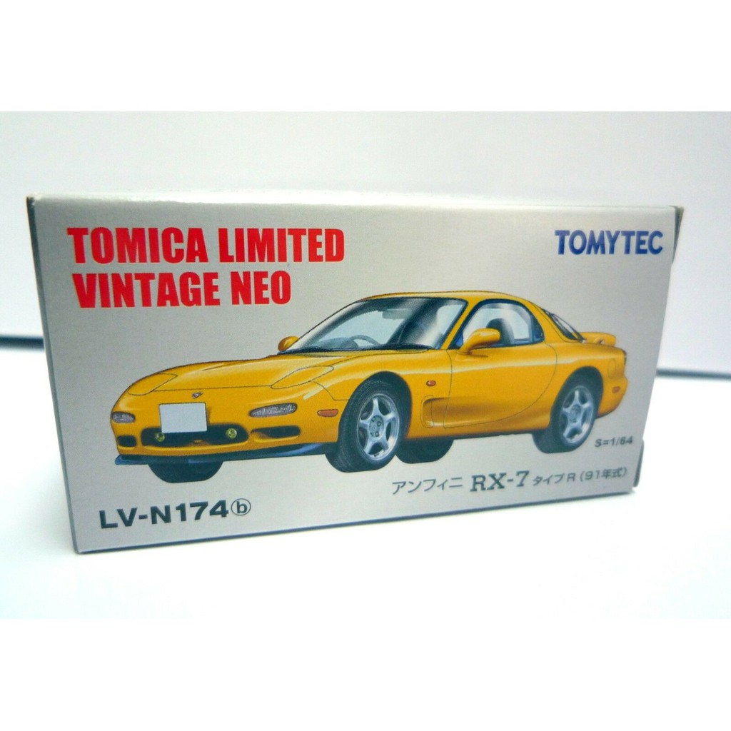 Tomica Limited Vintage Neo TLV-N174b / FD3S RX-7　黃色RX-7