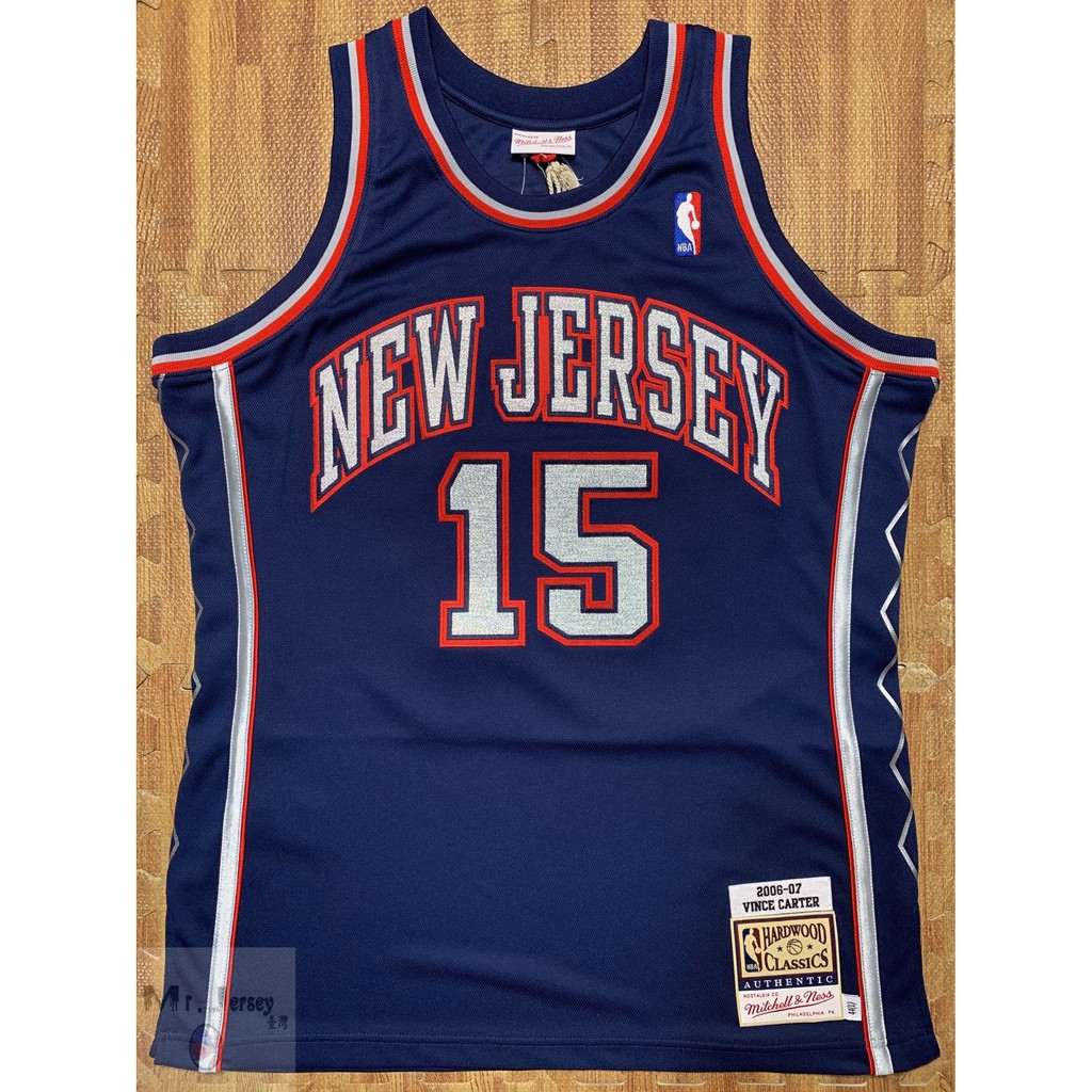 Mitchell&amp;Ness 球員版 Vince Carter 老卡 2006-07 籃網隊 客場藍