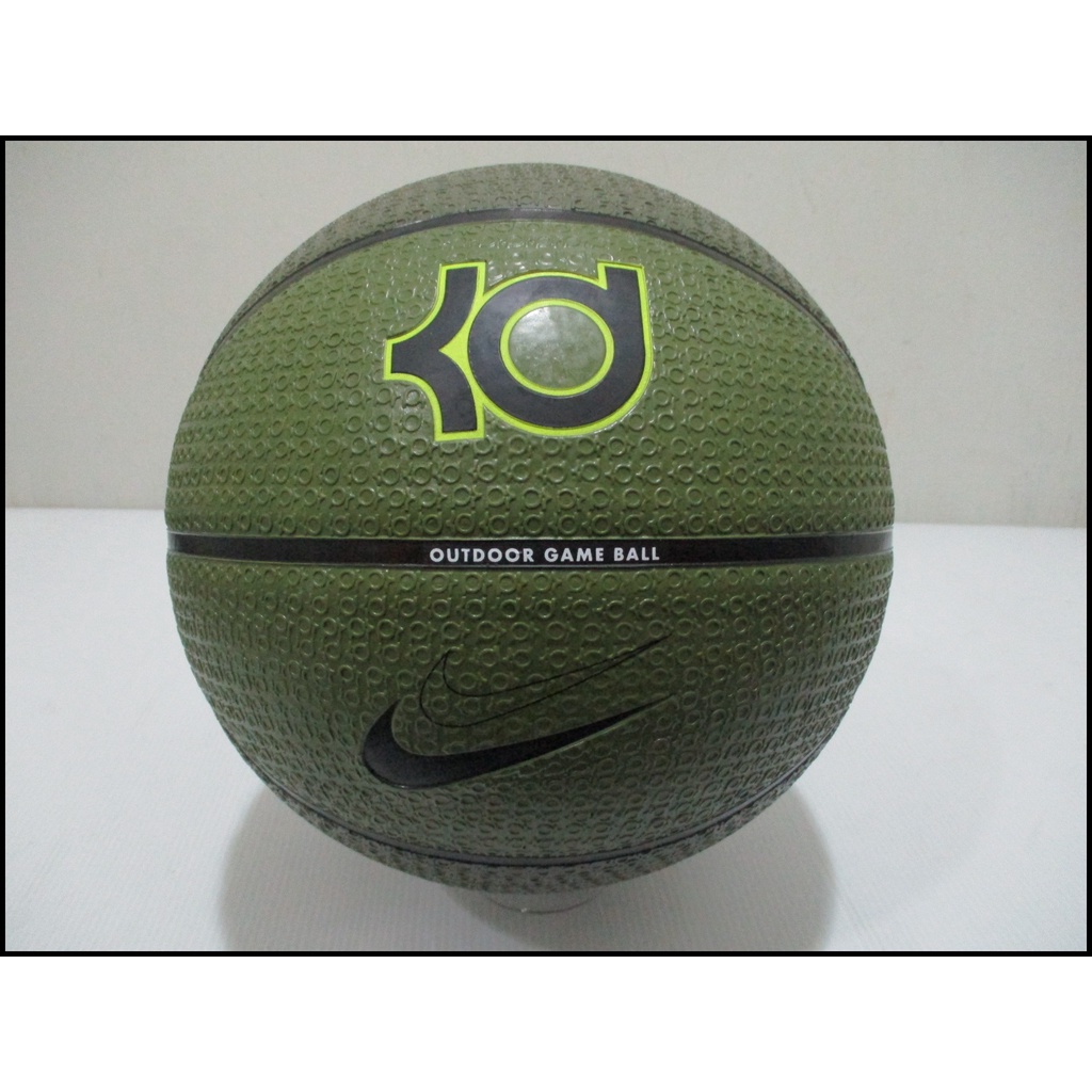 NIKE K DURANT 橡膠籃球 戶外 軍綠色 7號球 DV4206-204