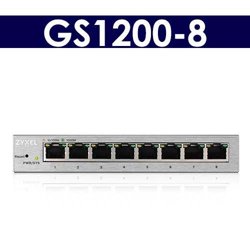 【全新,含稅開發票】Zyxel 合勤 GS1200-8 8埠GbE網管理式交換器