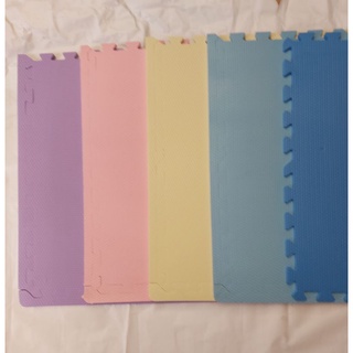 驚喜福利價/25元 臺灣製造 外銷精品 60＊60＊1.0cm 菱形十字紋路 邊條隨機附贈 EVA巧拼防護地墊 微NG
