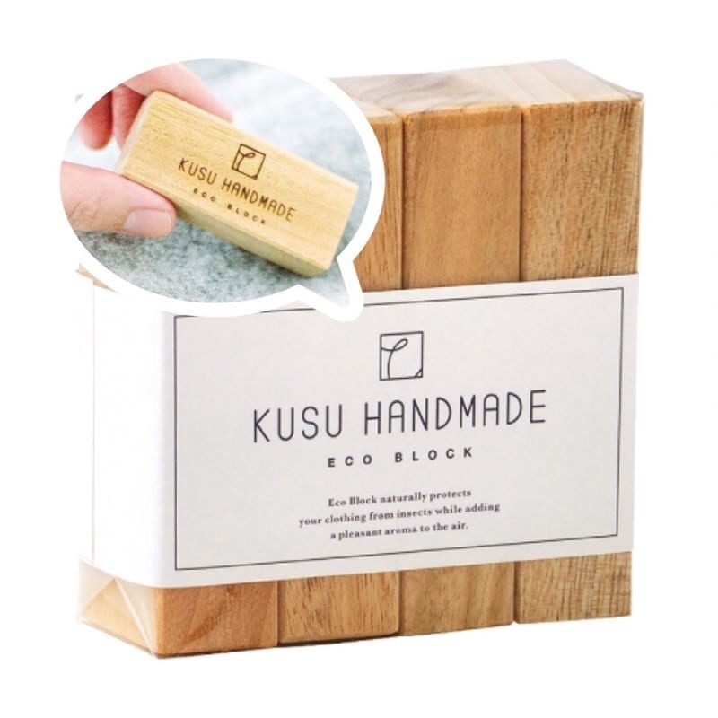 日本製🇯🇵 KUSU HANDMADE  驅蟲消臭除濕樟楠木條塊4入/組