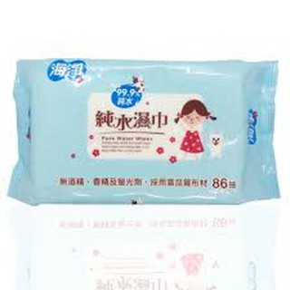 快速出貨~海淨純水濕紙巾(86抽)包1入 超取可12包