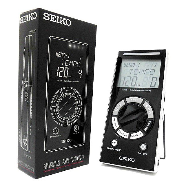 全新 SEIKO SQ200 / SQ-200 石英式數位節拍器 電子節拍器 高準度節拍器