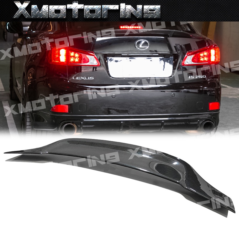 XM碳纖維精品 Lexus 2006-2013 XE20 第二代IS 250 350 四門 R款尾翼 卡夢尾翼