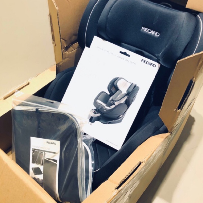 《保存良好》Recaro Zero.1轉向式isofix安全座椅-黑+立體透氣涼墊+皮椅保護墊 含運組合價:$15500