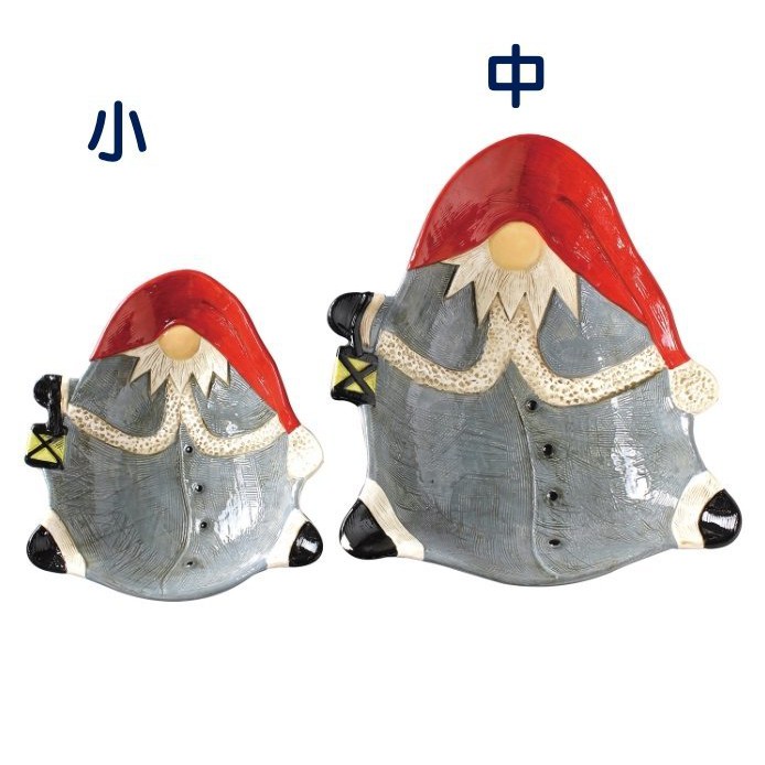 《齊洛瓦鄉村風雜貨》日本zakka雜貨 日本限定 北歐風聖誕老公公造型 小碟 小盤 點心盤 擺放盤
