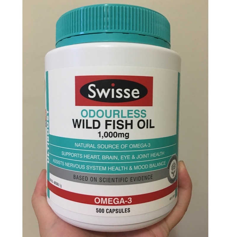 Swisse wild fish oil 無腥味深海魚油 1000mg 500顆