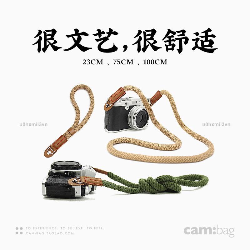優惠價復古單眼手繩純手工 相機揹帶 微單相機腕帶適用於富士X100T索尼A7u0hxmii3vn