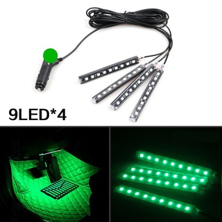 9LED 一拖二 一拖四 LED 氛圍燈 車用 腳底燈 氣氛燈