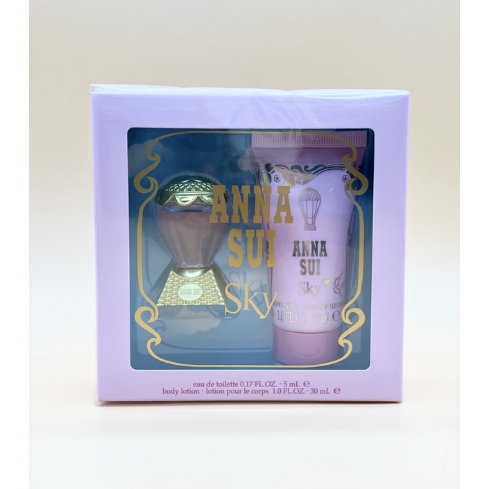 ANNA SUI 安娜蘇 綺幻飛行浪漫香氛組禮盒 《法意公司貨》淡香水5ML+身體乳30ML