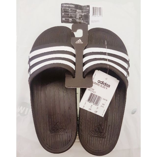 全新現貨正品ADIDAS愛迪達經典黑白拖鞋24.38#G06799