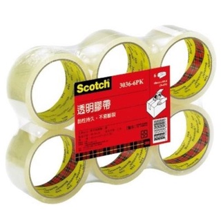 【讀書人文具】3M Scotch® 封箱膠帶 3036-6(48mm x 90yd)