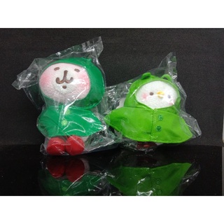 卡娜赫拉的小動物 青蛙雨衣娃娃 兔兔+P助