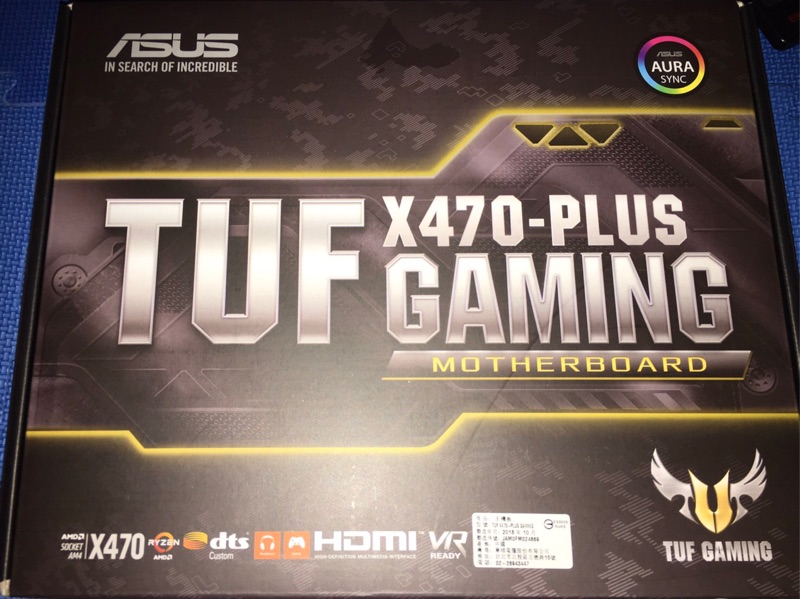 AMD R5 2600X、ASUS TUFX470、虎徹2、DDR4 16GB2666、廣穎ssd128g、酷碼N500