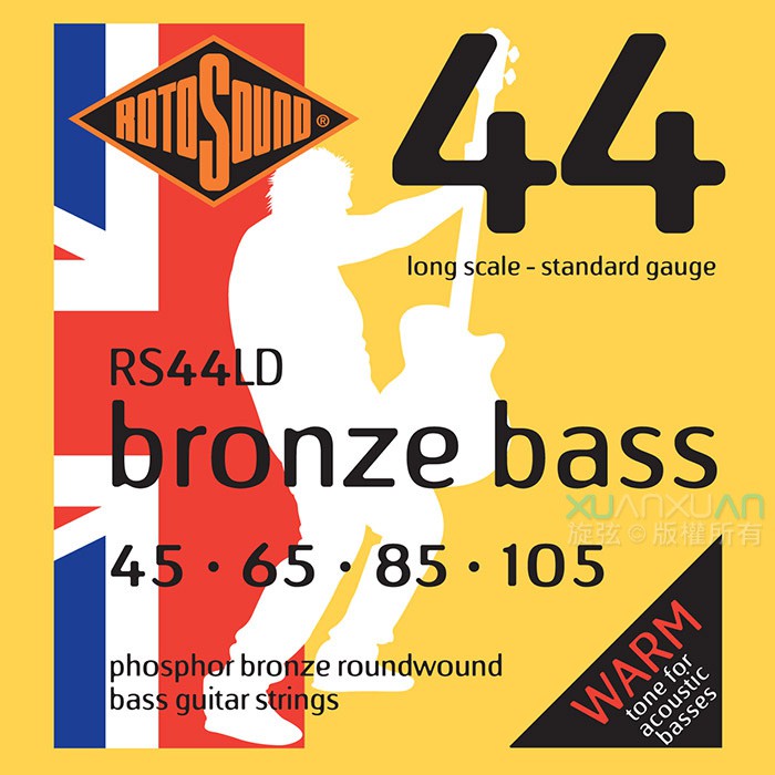 【諾亞樂器】 全新 RotoSound (45-105) 4弦 RS44LD 木貝斯弦 英國製