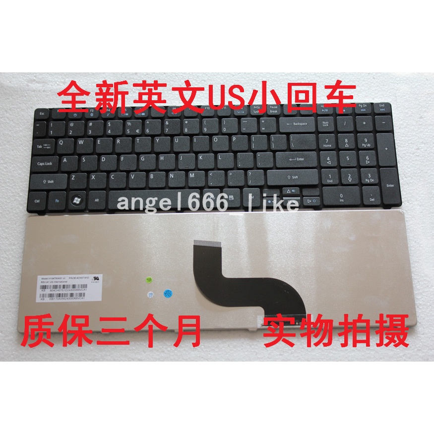全新宏基Acer 5810 5739 5739G 5810T 5750G 5410T 5742 筆記本鍵盤
