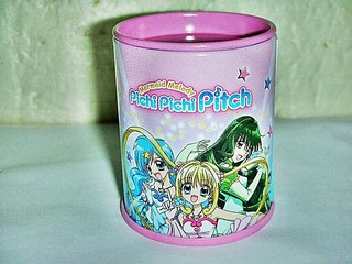 L.(企業寶寶玩偶娃娃)全新兩孔Mermaid Melody pichi pichi pitch鐵質削鉛筆機 !