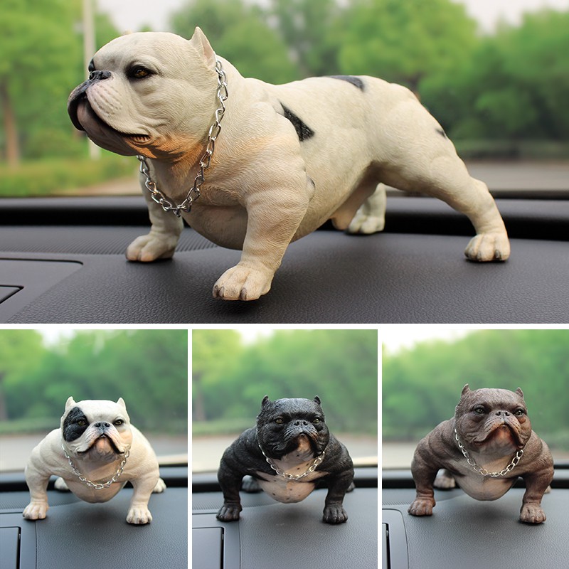 動物星球 網紅惡霸汽車擺件惡霸犬模型仿真樹脂霸氣車載玩偶公仔車內裝飾 蝦皮購物