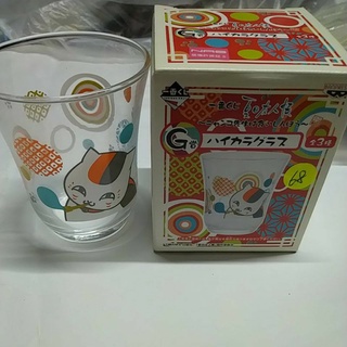 夏目友人帳G賞玻璃杯（貓咪老師）黃67.68號