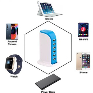 一充多用 多孔USB充電器 6口USB充電器 6孔 充電器 帆船排插 家用旅行插座 手機充電器 排插 插座 多口充電站