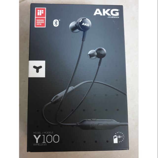 全新 未拆封 AKG Y100 Y-100 無線藍牙耳機 藍芽 (三星 Samsung NOTE 10 旗艦 贈品)